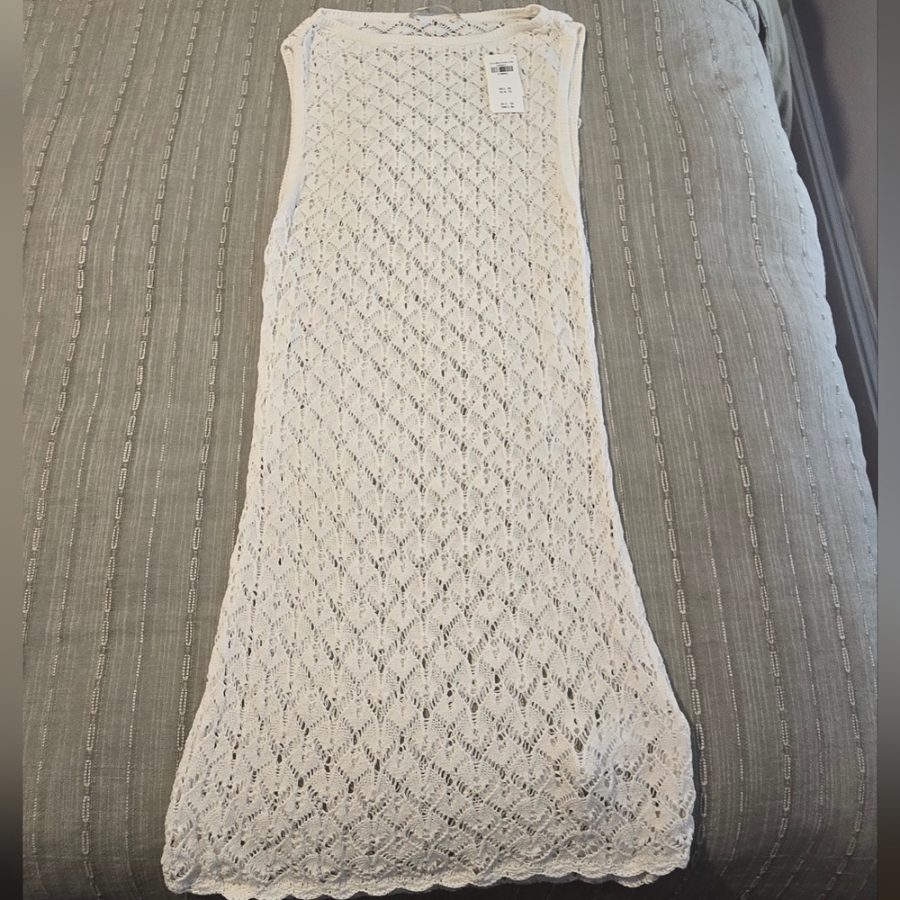 Abercrombie & Fitch Crochet-Style Mini Dress Coverup